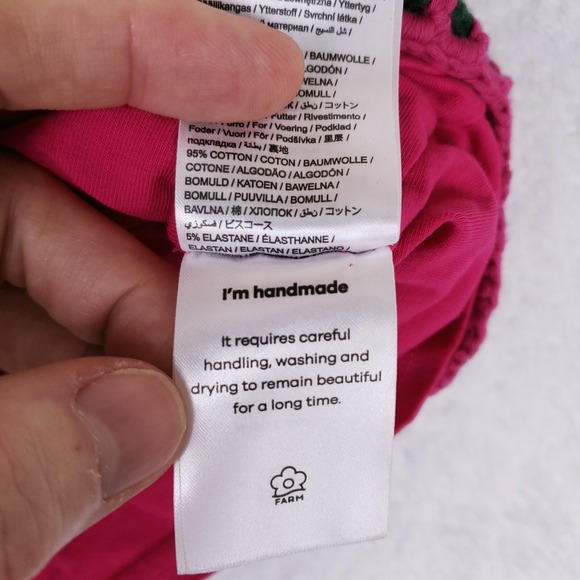 FARM Rio Crochet Crop Top Small Handmade Multicolor Boho Festival Summer Y2K - Picture 4 of 8